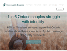 Tablet Screenshot of conceivabledreams.org
